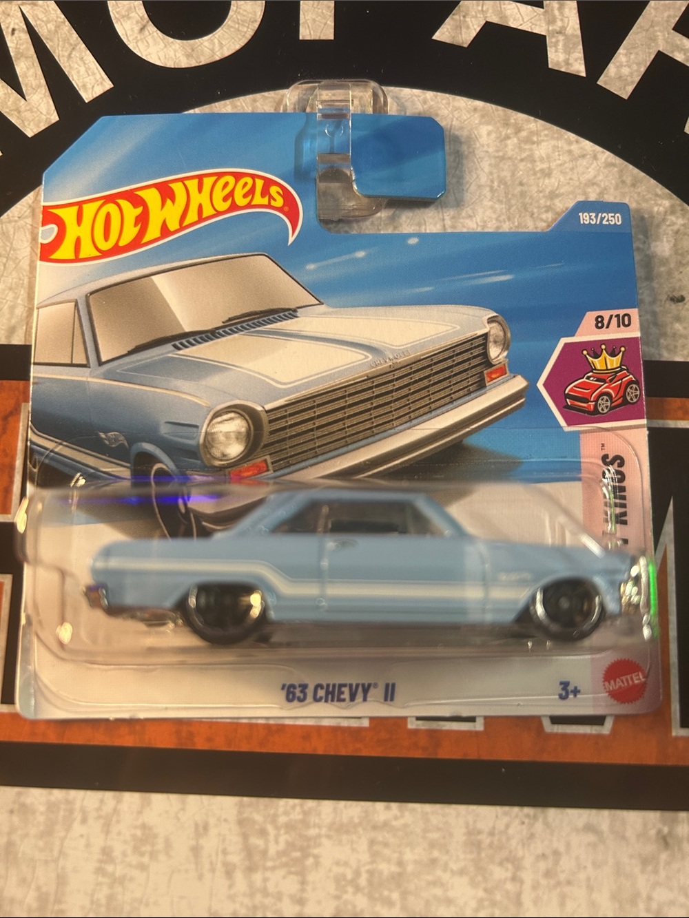 Hot Wheels '63 Chevy II - Light Blue Die-Cast Toy Car